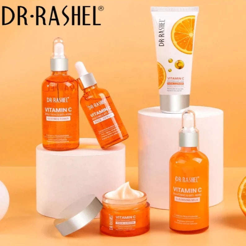 Dr. Rashel Vitamin C Brightening & Anti-Aging Skin Care Series - 5pcs Box Set