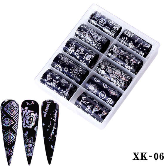 Foil Paper Box Decorative - 4cm x 100cm - 10pcs - XK-06