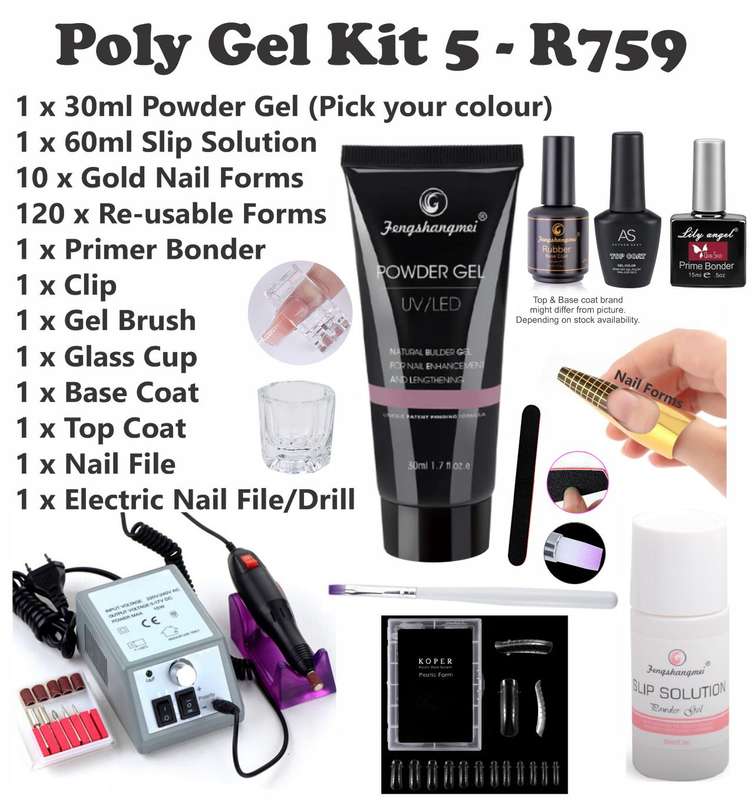 Poly Gel Kit 5 - 4 - Pink (Translucent)