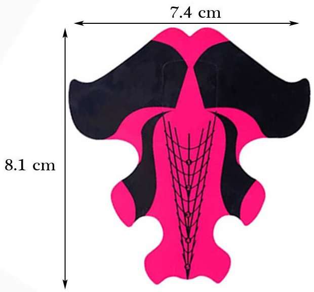 Nail Forms - Stiletto - Pink Tip Sculpting Guide Stickers 300pcs