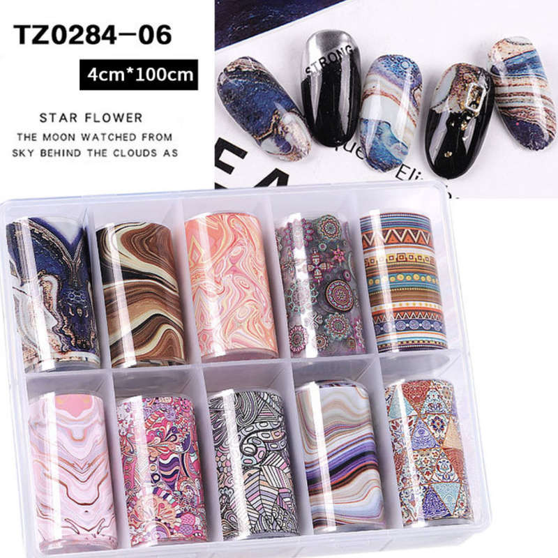 Foil Paper Box - 4cm x 100cm - 10pcs - TZ0284 - 06