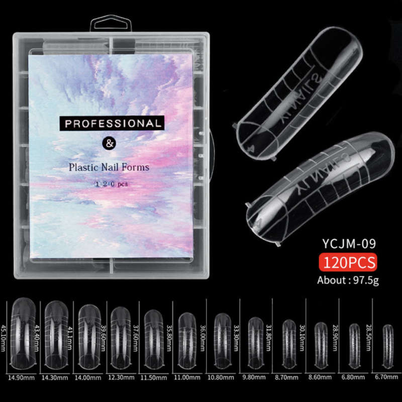 Nail Extension  Re-Usable Dual Form/Mould 120pcs for Poly Gel - YCMJ-09