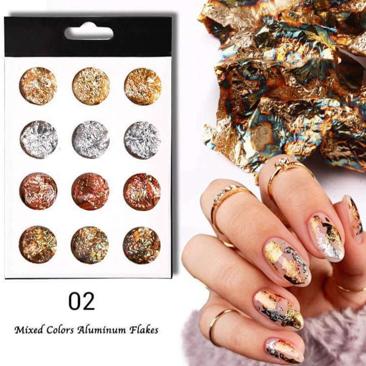 Foil Aluminium - (3 x 4 Colours) 12pcs