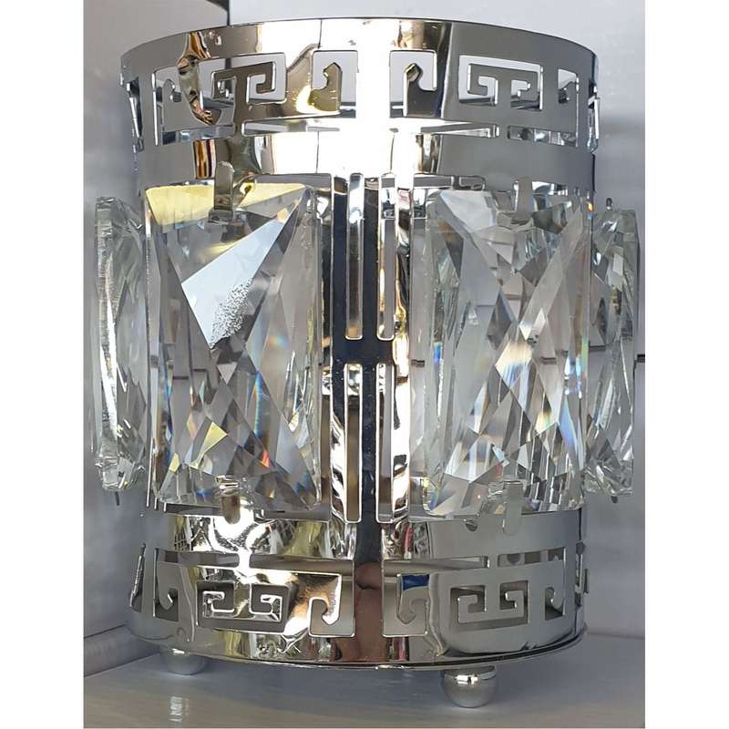 Brush Holder - Crystal - L07 - Silver