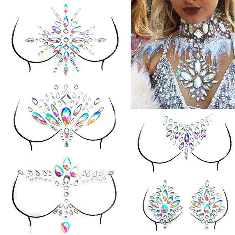 Body Gem Art Sticker - Chest/Body