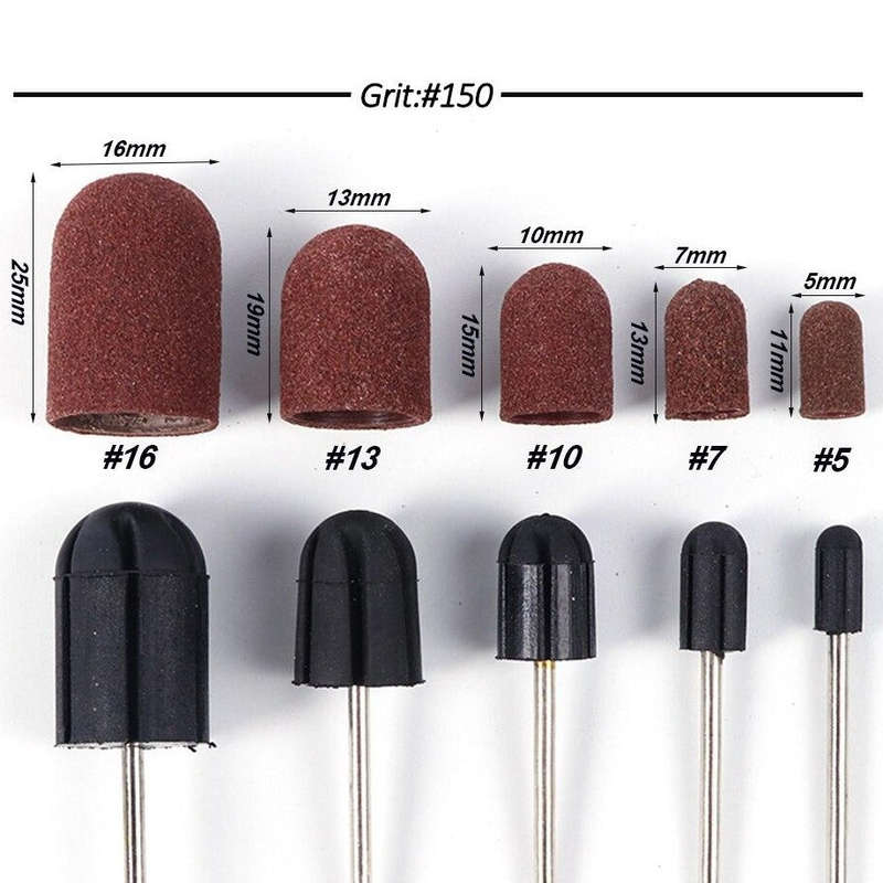 Sanding Caps For Nail Drill Bit - 48PCS - (Buy 1, Get 1 Free)