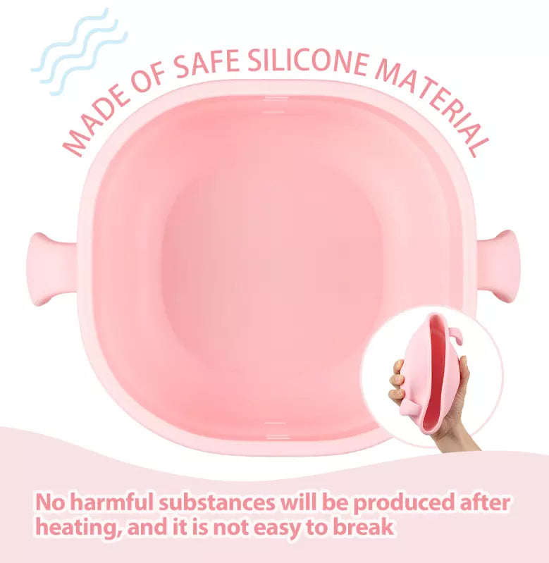 Wax Pot / Wax Boiling Bowl with Heating Pad - 400ml - Pink