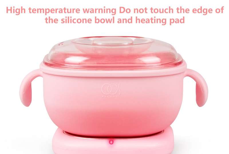 Wax Pot / Wax Boiling Bowl with Heating Pad - 400ml - Pink
