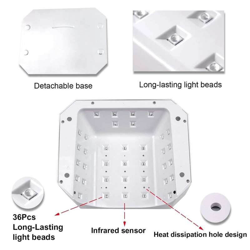 Cordless Rechargeable - UV LED Light / Lamp 54W