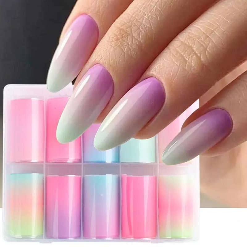 Foil Paper Box - 10pcs - Gradient Set B