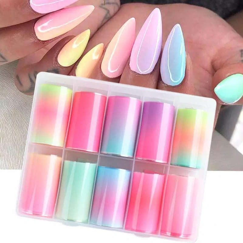 Foil Paper Box - 10pcs - Gradient Set B