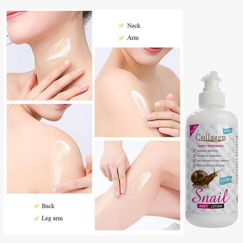Collagen - Deeply Moisturizes - Snail Body Lotion - 500 ml