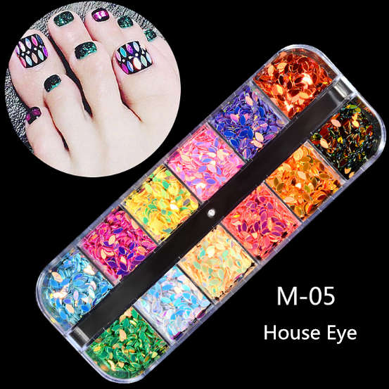 12 Grids Nail Decoration - M-05