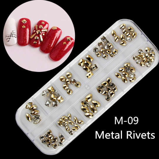 12 Grids Nail Decoration - M-09