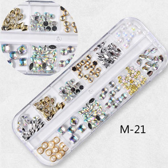 12 Grids Nail Decoration - M-21