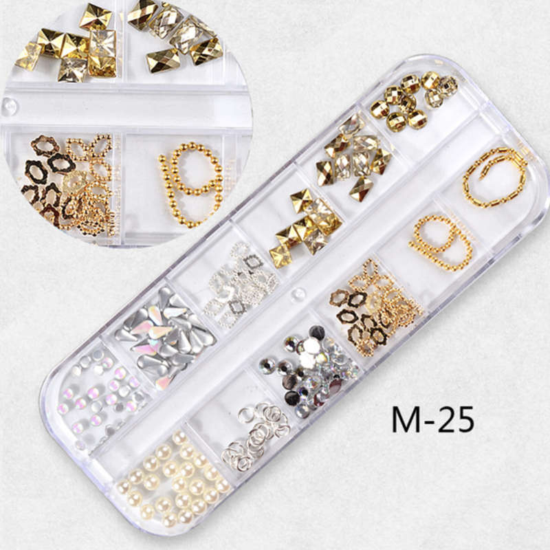 12 Grids Nail Decoration - M-25