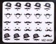 Sticker - (MZ-W08) - Moustache