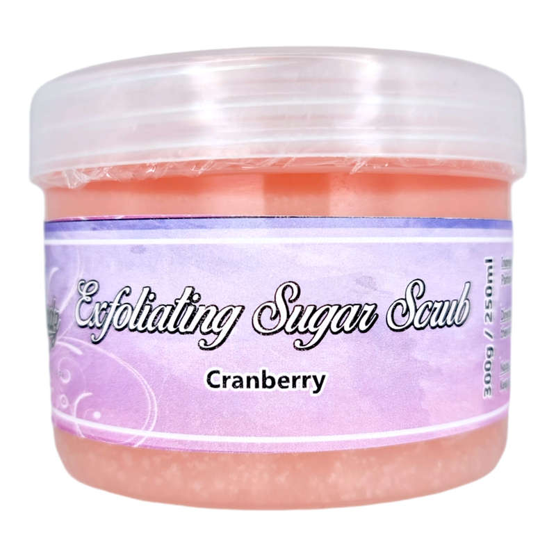 Exfoliating Sugar Scrub - Cranberry - 250g/250ml