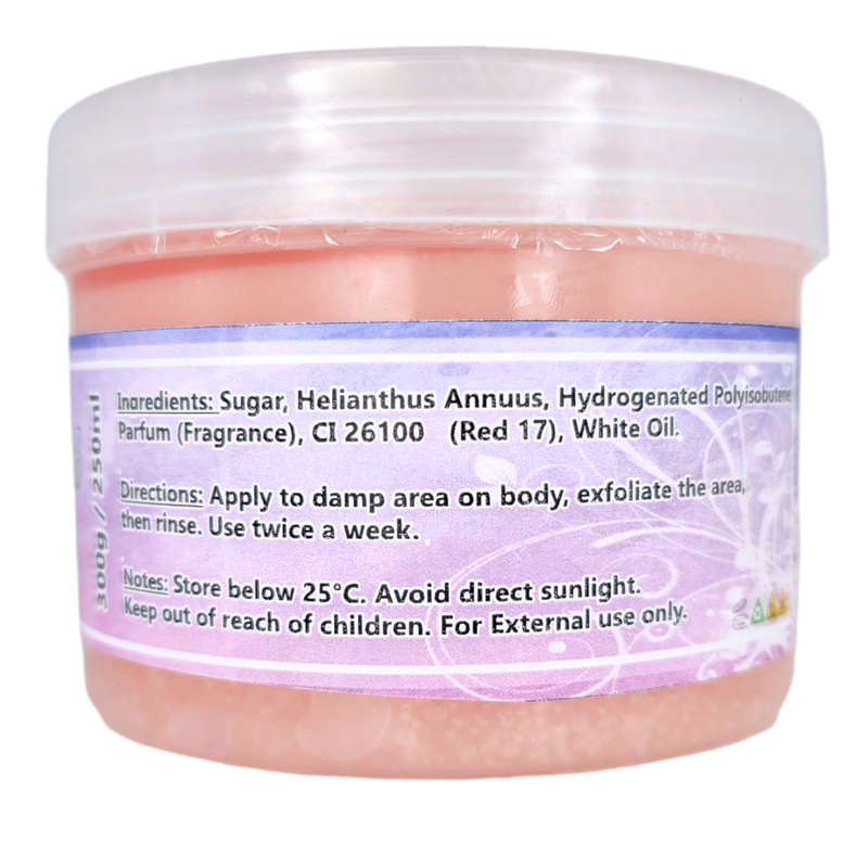 Exfoliating Sugar Scrub - Cranberry - 250g/250ml