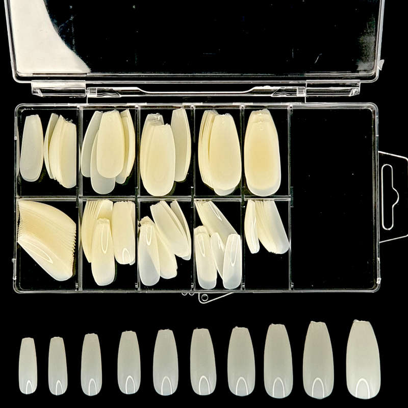 Coffin - Full Cover Nail Tips - 100pcs - Box (Buy 1, Get 1 Free)
