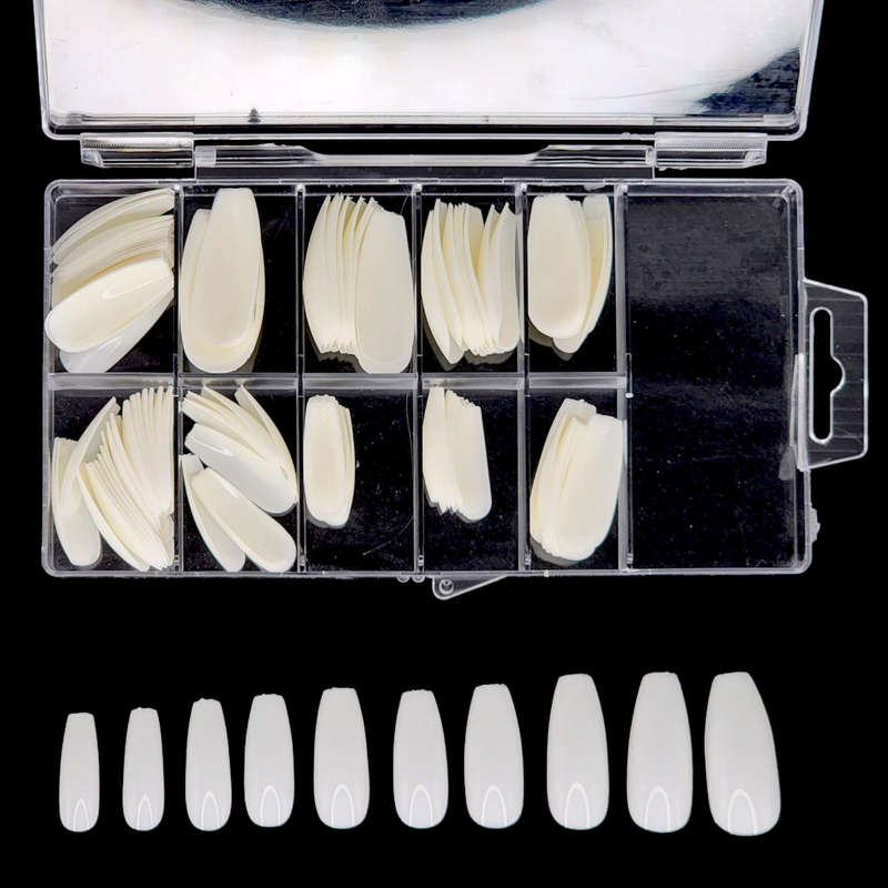 Coffin - Full Cover Nail Tips - 100pcs - Box (Buy 1, Get 1 Free)