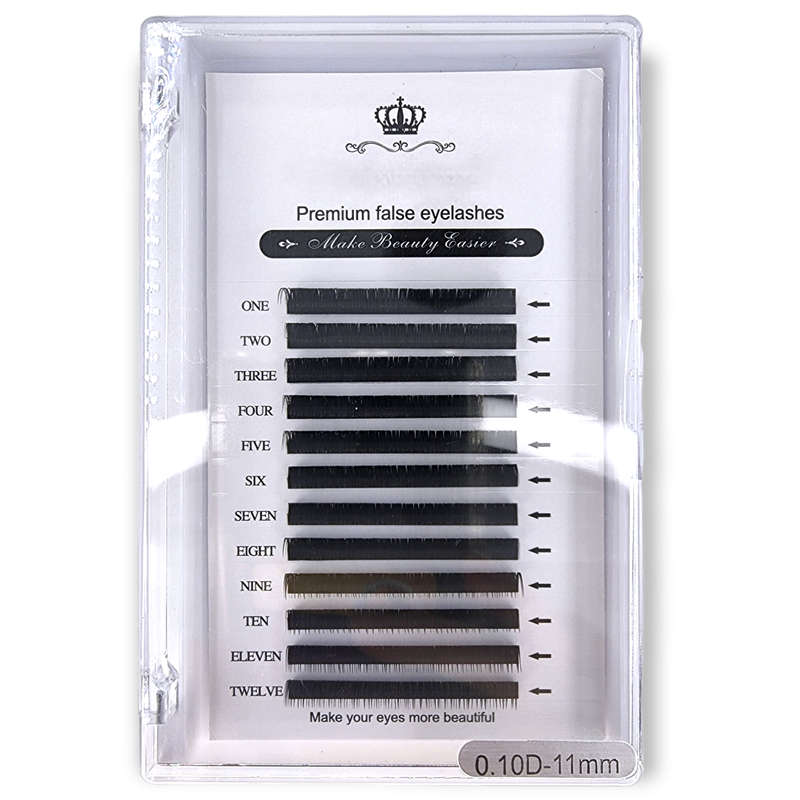 Premium False Eyelashes - Individual - 0.10 D - 11mm