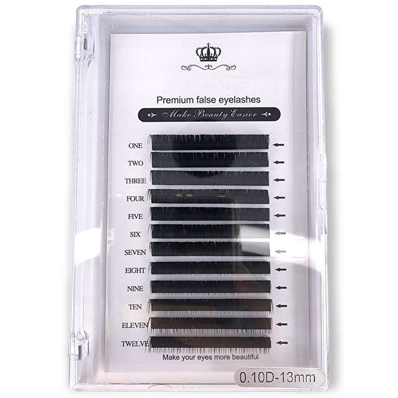 Premium False Eyelashes - Individual - 0.10 D - 13mm
