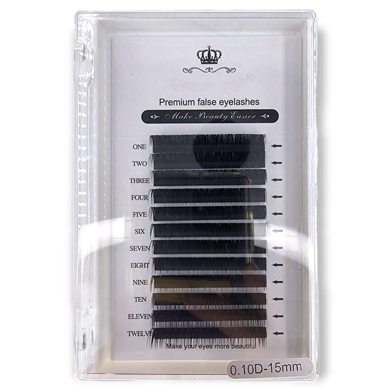 Premium False Eyelashes - Individual - 0.10 D - 15mm