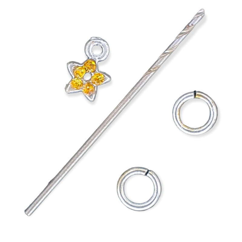Metal Nail Jewlery - Flower/Star