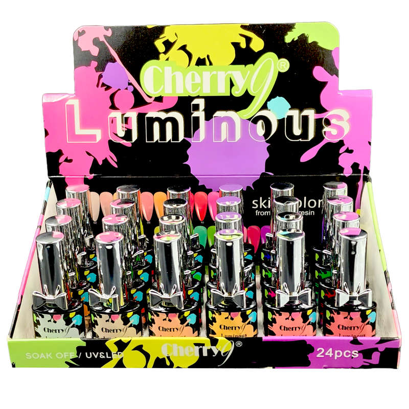 Cherry - UV Gel Polish - Luminous - 24pcs