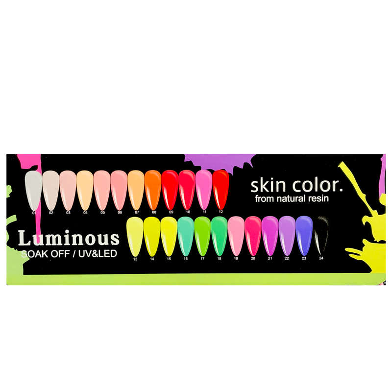 Cherry - UV Gel Polish - Luminous - 24pcs