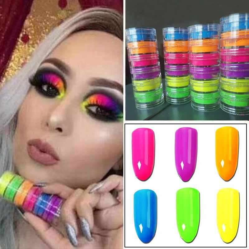 Fluorescent Neon Powder 6pcs