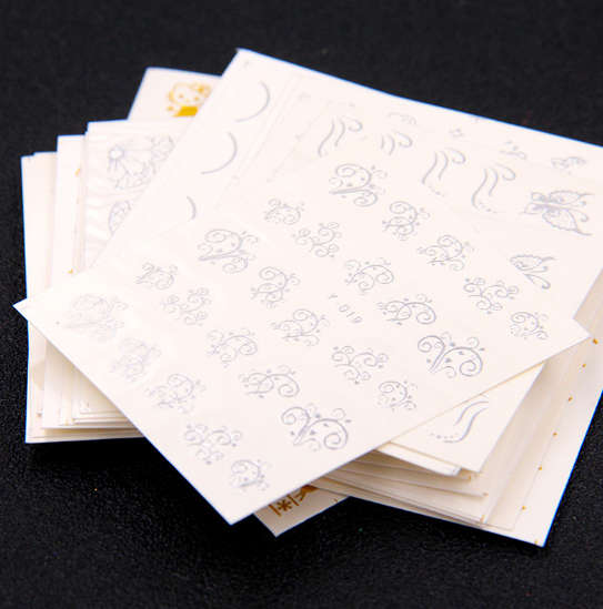 Water Slide Decals - Gold & Silver - 30pcs