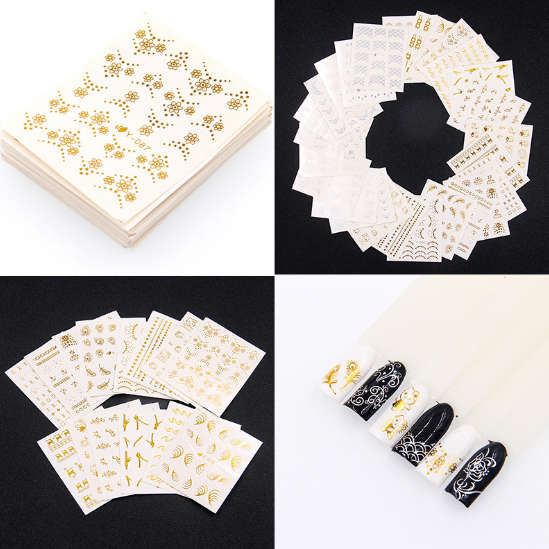 Water Slide Decals - Gold & Silver - 30pcs