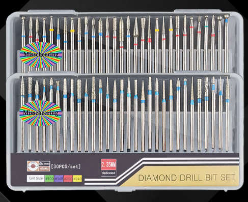 Electric File/Drill Bit Set - 30pcs