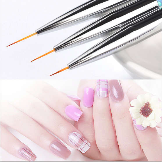 Striping Brush - Glitter -  3pcs