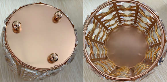 Brush Holder - Crystal - Sliver