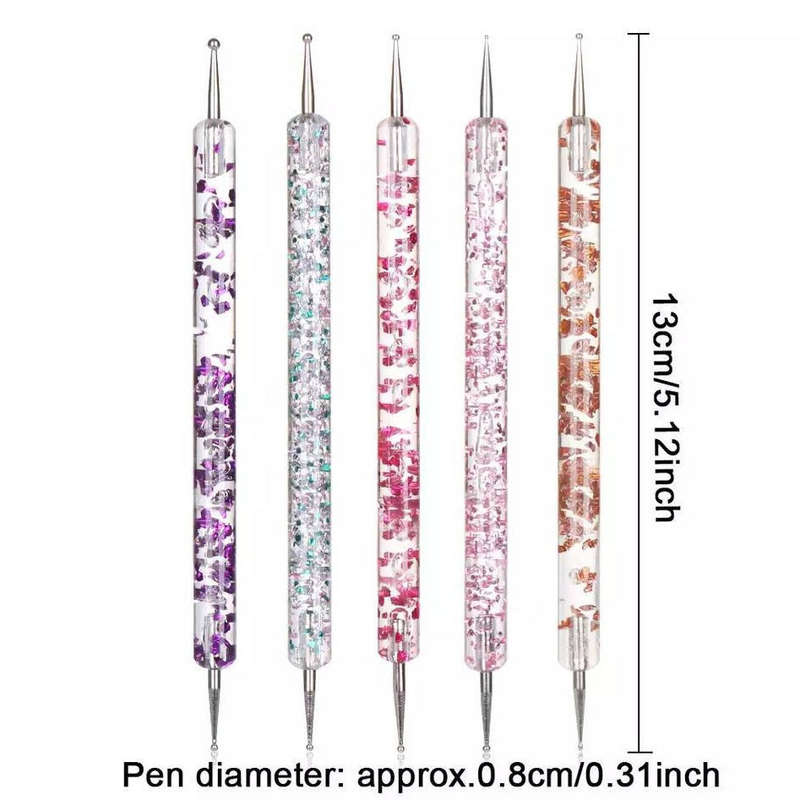 Dotting Tool -  Decorative Glitter -  5pcs