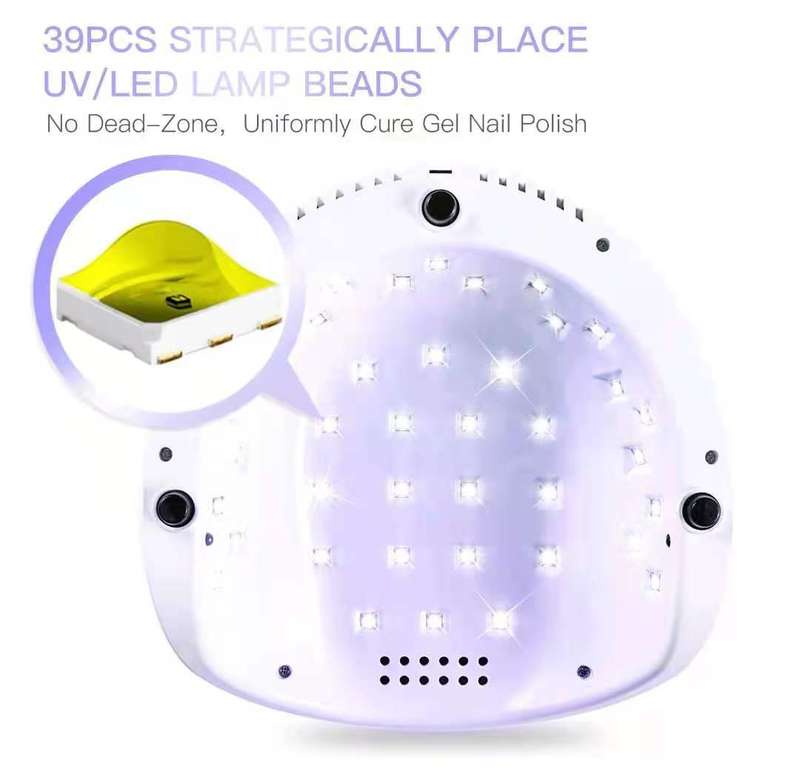 Diamond F6 Professional Gel Polish UV/LED Nail Dryer Lamp 86W - Rose Gold