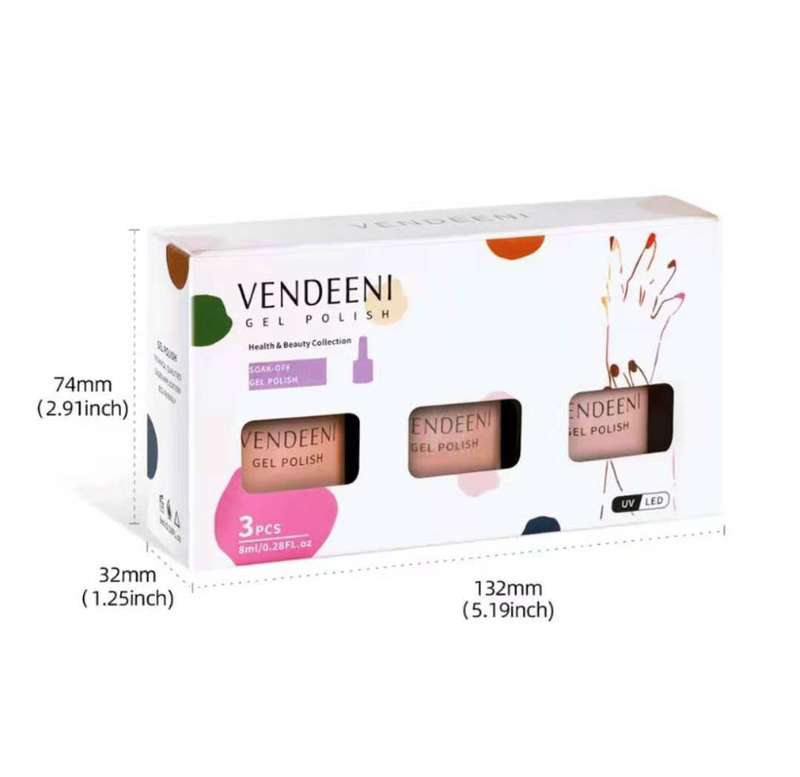 Vendeeni - UV Gel Polish - 3pcs Set - Set 6