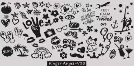 Stamping Plate - Finger Angel V