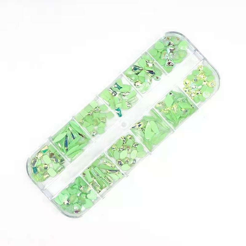 Rhinestones - Flat Bottom - Mix Shape & Size - Box