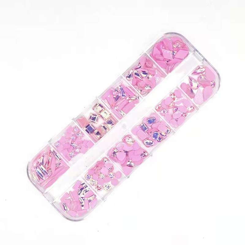Rhinestones - Flat Bottom - Mix Shape & Size - Box