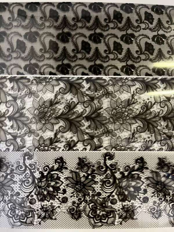 Foil Paper Box - Black Lace - 10pcs