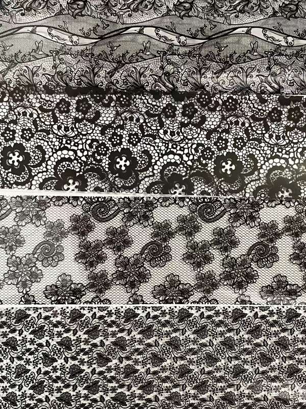 Foil Paper Box - Black Lace - 10pcs