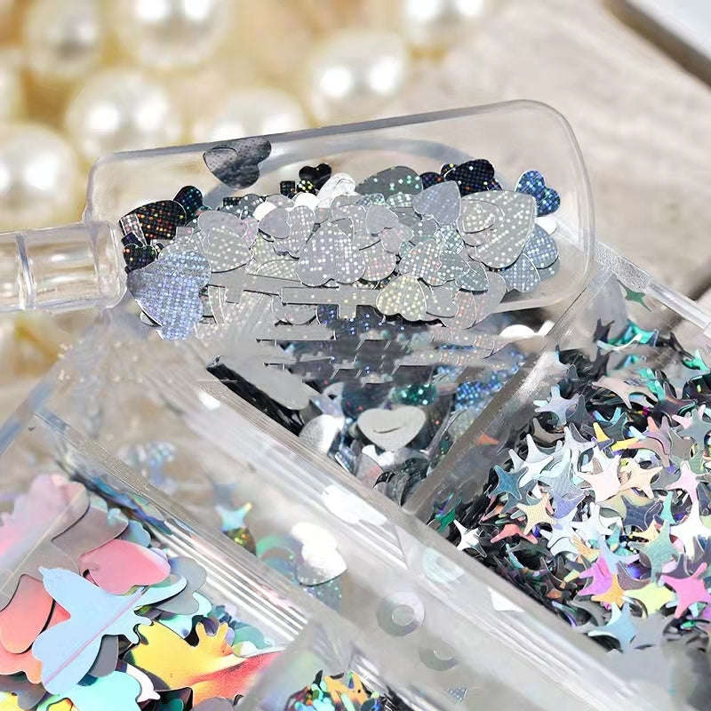 Laser Nail Decoration - 12 Grid Box