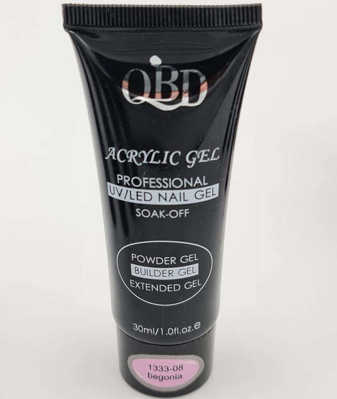 QBD Acrylic / Poly Gel / Powder UV Gel - 30ml - 4 - Clear Pink / 30ml
