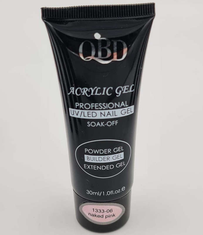 QBD Acrylic / Poly Gel / Powder UV Gel - 30ml - 4 - Clear Pink / 30ml