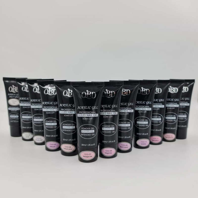 QBD Acrylic / Poly Gel / Powder UV Gel - 30ml - 4 - Clear Pink / 30ml