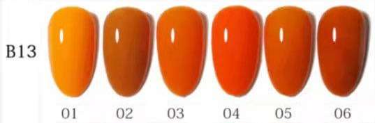 AS - UV Gel Polish - B13 (Orange/Brown) Series